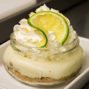 mason jar key lime pie from Finns restaurant