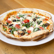 artisan pizza for lunch at Finns Victoria BC