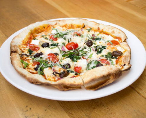 artisan pizza for lunch at Finns Victoria BC