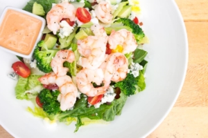 finns chopped prawn salad