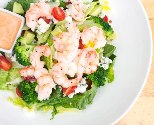 finns chopped prawn salad